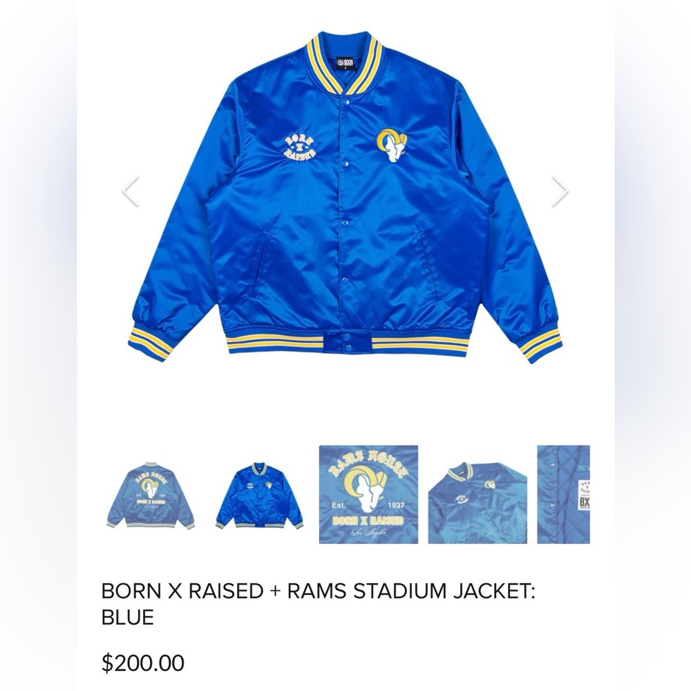 BORN X RAISED + RAMS JACKET